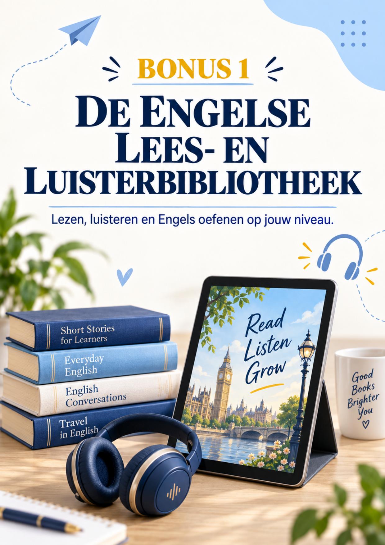 Omslag van De Engelse Lees- en Luisterbibliotheek